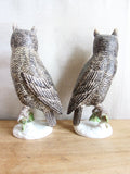 Vintage Pair of 13.5" Ceramic Owl Figurines - Yesteryear Essentials
 - 8