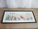 1930's signed Boris O Klein Canine Hand Colored Print - "Eternels Ennemis" - Yesteryear Essentials
 - 10