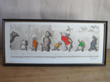 1930's signed Boris O Klein Canine Hand Colored Print - 'Sus au Curieux' - Yesteryear Essentials
 - 1