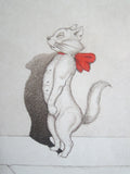1930's signed Boris O Klein Canine Hand Colored Print 'Etourdie' - Yesteryear Essentials
 - 10