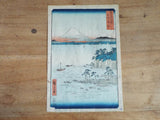 Antique Japanese Woodblock Print by Hiroshige (1797-1858) ~ 36 View of Fuji - Yesteryear Essentials
 - 1