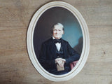 19th C Antique Miniature Hand Painted Portait Photo by Samuel Broadbent - Yesteryear Essentials
 - 6