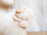 1920s Art Deco Alabaster Marble Sculpture Female Bust Flapper Style - Yesteryear Essentials
 - 4