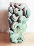 Vintage Garden Decor Stone Greenman Wall Fountain Sculpture - Yesteryear Essentials
 - 2