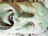 Vintage Garden Decor Stone Greenman Wall Fountain Sculpture - Yesteryear Essentials
 - 10