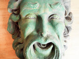 Vintage Garden Decor Stone Greenman Wall Fountain Sculpture - Yesteryear Essentials
 - 4