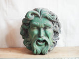 Vintage Garden Decor Stone Greenman Wall Fountain Sculpture - Yesteryear Essentials
 - 9