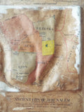 Antique 1895 Large Wall Relief Map of Palestine - Yesteryear Essentials
 - 5