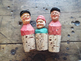 Vintage Set of 5 Anri Wood Carving Wine Stoppers - Yesteryear Essentials
 - 3