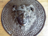 Antique Bronze Medusa Plaque French Medal Medallion - Yesteryear Essentials
 - 2