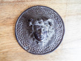 Antique Bronze Medusa Plaque French Medal Medallion - Yesteryear Essentials
 - 9