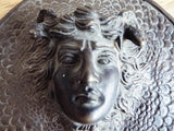 Antique Bronze Medusa Plaque French Medal Medallion - Yesteryear Essentials
 - 10