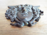 Vintage Bronze winged Medusa Plaque Medal Medallion - Yesteryear Essentials
 - 2