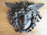 Vintage Bronze winged Medusa Plaque Medal Medallion - Yesteryear Essentials
 - 11