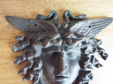 Vintage Bronze winged Medusa Plaque Medal Medallion - Yesteryear Essentials
 - 10