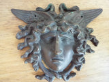 Vintage Bronze winged Medusa Plaque Medal Medallion - Yesteryear Essentials
 - 9