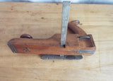 Antique Primitive Plane Woodwork Tool With Guide 1880
