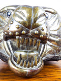 Vintage Signed Sergio Bustamante Lifesize Tiger Head Copper & Brass Sculpture 12/100 - Yesteryear Essentials
 - 9