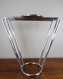 Vintage Art Deco Machine Age Chrome Skyscraper Design Side Tables - Yesteryear Essentials
 - 7