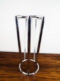 Vintage Art Deco Machine Age Chrome Skyscraper Design Side Tables - Yesteryear Essentials
 - 6
