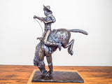 Vintage Bronze Horse & Cowboy Figurine Statue by Millar 188/200 1980 - Yesteryear Essentials
 - 8