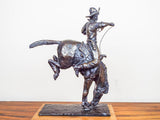Vintage Bronze Horse & Cowboy Figurine Statue by Millar 188/200 1980 - Yesteryear Essentials
 - 4