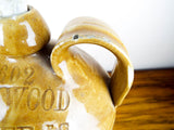 Antique English1 Gallon Crock Jug ~ H Inwood Grocer, Luton