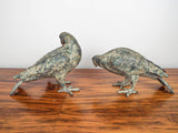 Vintage Metal Birds Pair of Pigeon Garden Statues - Yesteryear Essentials
 - 2