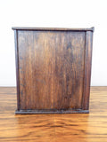 Antique Primitive Wooden Mahogany Cabinet Case With Secret Drawers - Yesteryear Essentials
 - 7