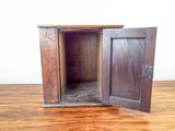 Antique Primitive Wooden Mahogany Cabinet Case With Secret Drawers - Yesteryear Essentials
 - 2