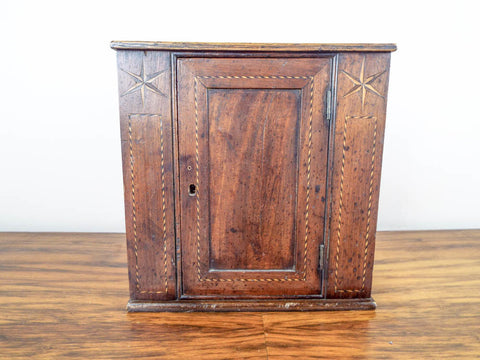 Antique Primitive Wooden Mahogany Cabinet Case With Secret Drawers - Yesteryear Essentials
 - 1