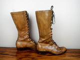 Antique Victorian Long Brown Leather Vintage Boots - Yesteryear Essentials
 - 5