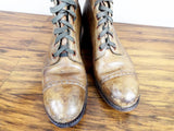 Antique Victorian Long Brown Leather Vintage Boots