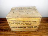 Antique c 1907 Sage Brush Hair Tonic Wood Box & 12 Amethyst Bottles - Yesteryear Essentials
 - 2