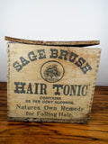 Antique c 1907 Sage Brush Hair Tonic Wood Box & 12 Amethyst Bottles - Yesteryear Essentials
 - 9