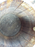 Antique English Oak Jardiniere Plant Pot Holder Tripod Base by R A Lister & Co