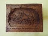 Vintage Wooden Carved Lion of Lucerne Wall Art - Yesteryear Essentials
 - 4