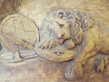 Vintage Wooden Carved Lion of Lucerne Wall Art - Yesteryear Essentials
 - 8