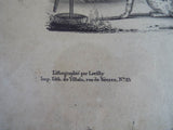 Original Signed 1820 French Lithograph Proofs - Yesteryear Essentials
 - 9