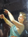 Antique Oil on Paper La Danza Pompeii Dancing Maenad 18th/19th Century - Yesteryear Essentials
 - 4