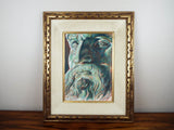 Vintage Oil on Board Portrait Painting Classical Male Figure by P Turbov 1970 - Yesteryear Essentials
 - 1
