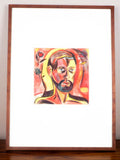 Vintage Etching Lithograph Self Portrait Print by J Knudsen (1973) - Yesteryear Essentials
 - 7