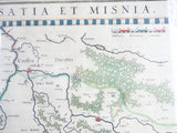 Antique 1630s Map ~ Saxonia Superior Cum Lusatia et Misnia William Blaeu - Yesteryear Essentials
 - 9