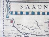 Antique 1630s Map ~ Saxonia Superior Cum Lusatia et Misnia William Blaeu - Yesteryear Essentials
 - 8