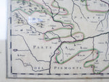 1600s Framed Antique Map ~ Signoria di Vercelli, Italy - Yesteryear Essentials
 - 5