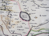 1600s Framed Antique Map ~ Signoria di Vercelli, Italy