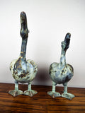 Vintage Metal Birds Pair of Geese Statues Garden Decor Statuary - Yesteryear Essentials
 - 2