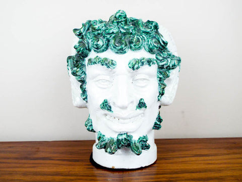 1850s Antique Staffordshire Ceramic Bacchus Head Wedding Jug - Yesteryear Essentials
 - 1