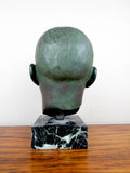 Signed Bronze Male Bust Sculpture by Nadia Scarpitta - Yesteryear Essentials
 - 5