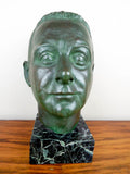 Signed Bronze Male Bust Sculpture by Nadia Scarpitta - Yesteryear Essentials
 - 8
